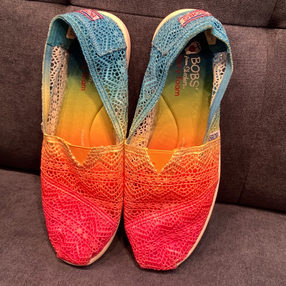 Bobs from Sketchers rainbow flats